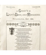 1884 Godey&#39;s Lady&#39;s Book Victorian Magazine Incomplete May Volume DWY12 - $363.77 MXN