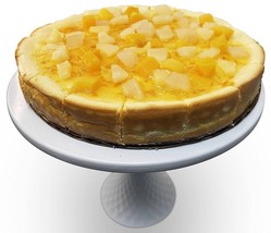 Andy Anand Gourmet Daily Fresh Baked Sugar Free Peach Cheesecake 9&quot; 2 lbs - £47.61 GBP