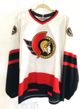 Vintage 90’s Ottawa Senators Jersey NHL Hockey CCM Rip-Knit Men&#39;s XL #69... - £60.71 GBP