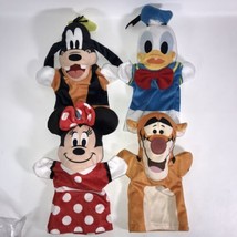Disney plush Hand Puppets Minnie Goofy Donald Tigger Set of 4 Melissa an... - $19.99