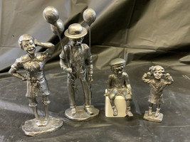 Michael Ricker Pewter Casting Turn Of The Century Park Grouping 1990-1991 - $85.49