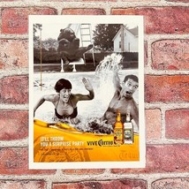 2005 Jose Cuervo Couple in Pool - Bear at Slide Surprise - Original Vtg PRINT AD - $14.80