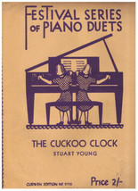 The Cuckoo Clock Sheet Music Stuart Young Festival Series Of Piano Duets - $4.82