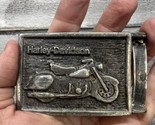 Vintage Harley Davidson Belt Buckle Pewter - £19.74 GBP