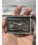 Vintage Harley Davidson Belt Buckle Pewter - $33.81 CAD
