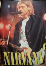 NIRVANA Kurt Cobain 1 FLAG CLOTH POSTER BANNER CD Grunge - $20.00