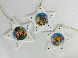 3 Disney Winnie The Pooh Christmas Star Ornaments A.A. Milne And E.H. Shepherd - £39.91 GBP