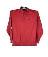 Izod Saltwater Relaxed Classics Mens Button Mock Neck Pullover XX XG Red... - €20,74 EUR