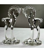 Pair of Glass Horse Pony Horse Clear Sculptures by Paden City for Barth ... - $150.43 CAD