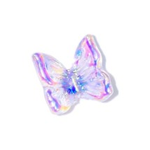 1Pcs INS Little Butterfly Stud Tragus Earring For Women Acrylic Rainbow Titanium - £10.35 GBP