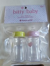 American Girl Doll Bitty Baby Bottles- Set of 2 Feed the Baby Mommy - £7.08 GBP