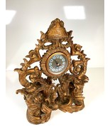Vintage Kyo Mid Century Modern Gold Mantle/Desk/Table Clock MCM Boho 1990s - $1,398.24 MXN