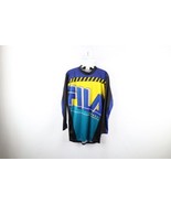 Vintage 90s FILA Mens Medium Spell Out Motorcross Racing Jersey T-Shirt USA - £39.52 GBP