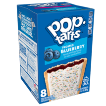 2 Kellogg's Pop-Tarts Breakfast Toaster Pastries frosted Blueberry 8 x 14.7 oz - $13.68