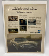Vintage 1973 Chrysler Newport Print Ad - £6.27 GBP