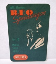 Reo Speedwagon Hi Infidelity 1981 Concert Tour Cloth Backstage Pass MSG New York - £14.99 GBP