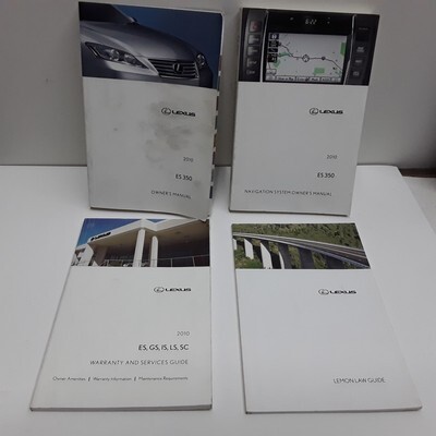 2010 Lexus ES 350 with navigation guide Owners Manual - $85.14