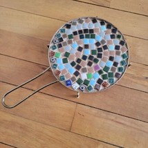 Vintage Mosaic Trivet Pan Pot Holder Ceramic Mat - £30.92 GBP