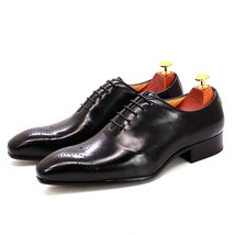 FELIX CHU Big Size 7-13 Oxfords Leather Men Shoes Whole Cut Fashion Casual Point - £86.80 GBP
