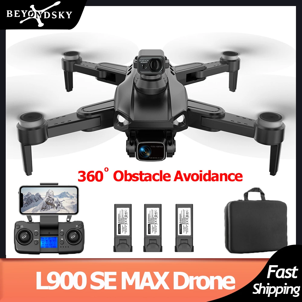 L900 Se Max Gps Drone 4K Camera Obstacle Avoidance Rc Helicopter 5G Wifi - £91.09 GBP+