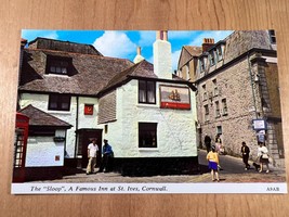 Vintage Postcard,  The &quot;Sloop&quot;, A Famous Inn at St. Ives, Cornwall, England - £3.79 GBP