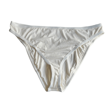 Good American Womens Plus 7 4X Bikini Bottom Swimwear Hi Cut Ribbed Ivory NWT - £19.77 GBP