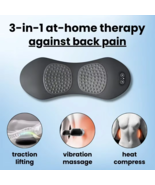 3-in-1 Heated Back Massager Pillow for Lower Back Stretch and Comfort - $79.99