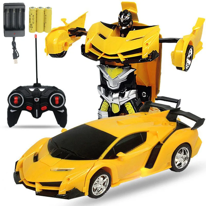1:18 Electric RC Car 2 in 1 Transformation Robots Sports Vehicle Model One-key - £19.05 GBP+