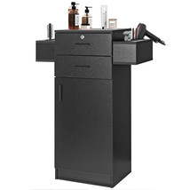 Beauty Salon Storage Cabinet Locking Styling Equipment Station with 2 Drawers - £155.83 GBP