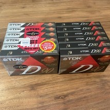 TDK D90 cassette tapes lot Of 12 New High Output High Precision IECI Type 1 - £17.26 GBP