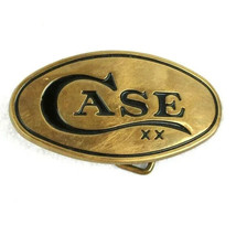 Vintage Belt Buckle CASE XX Brass W.R. Case &amp; Sons Cutlery Company Baron 1978 - £19.51 GBP