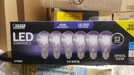 Feit Dimmable Crystal Clear 40W Bulbs - 6 pk - £14.93 GBP