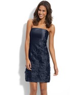 SUZI CHIN FOR MAGGY BOUTIQUE Organza Appliqué Strapless Dupioni Dress Sz... - $66.53