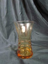 Vintage Amber Glass Cordial Shot Glass Bar-ware Ribbed 3.25&quot; - £4.62 GBP