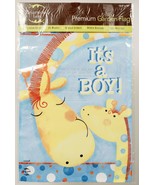 It&#39;s A Boy Garden Flag Baby Shower Giraffes Welcome 12.5 x 18 Briarwood ... - €9,57 EUR