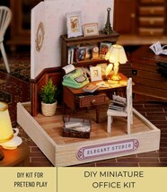 DIY Miniature Vintage Office Kit, Miniature Classic Typewriter Retro Dec... - $35.00