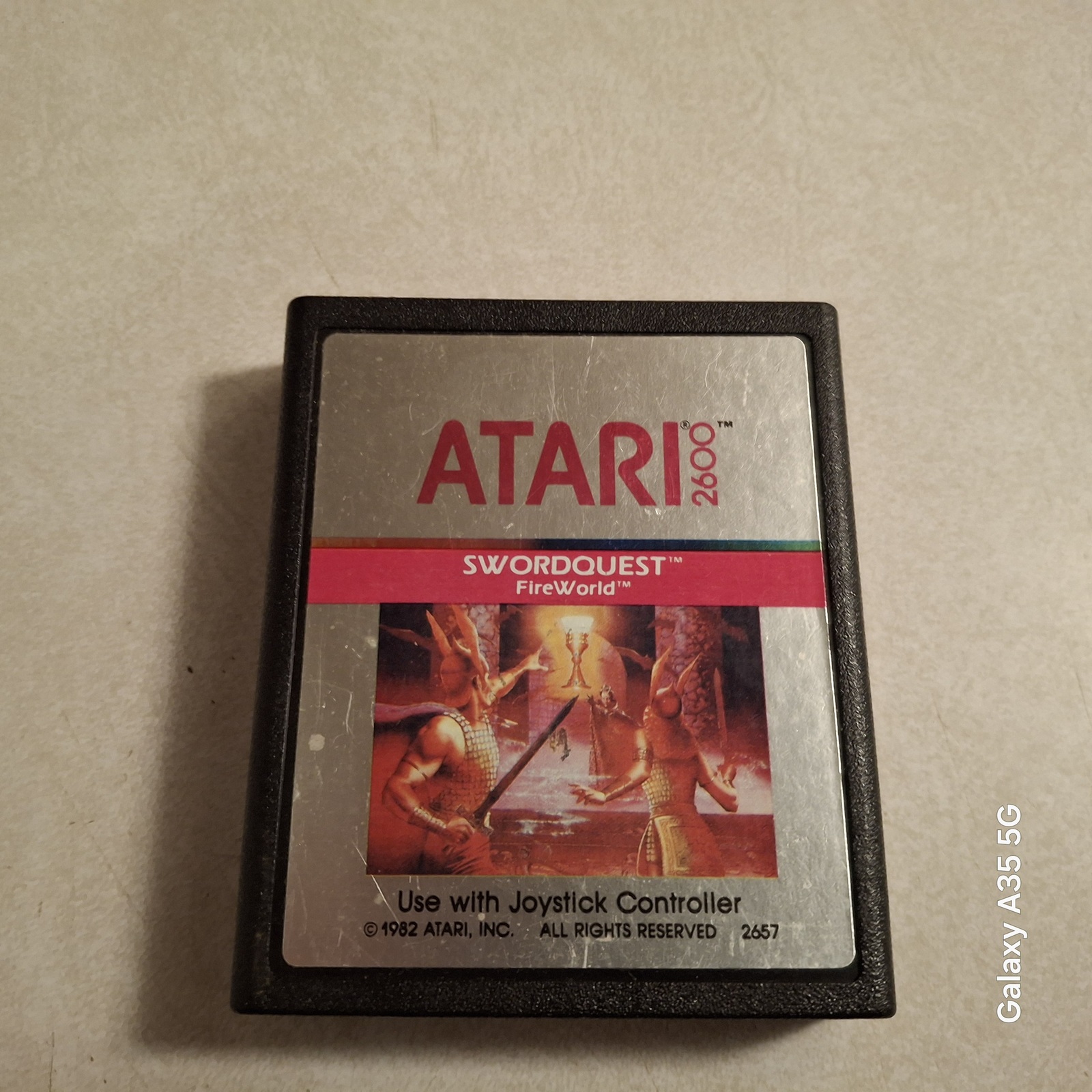 Atari 2600 Fire World by Atari cleaned and tested  - $5.00