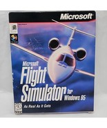 Big Box Microsoft Flight Simulator For Windows 1995 With Manual - $27.15 CAD