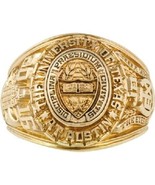 University of Texas Class Customized Aggie Ring 925 Silver 14K Yellow Go... - £99.41 GBP