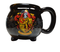 Harry Potter Black Cauldron Large Coffee Mug Cup Gryffindor Halloween Lion Crest - $17.96