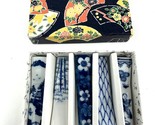 5 Pcs Blue &amp; White Ceramic Decorative Chopsticks Rest - $14.84