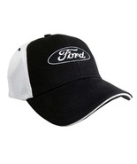 Ford Oval Black with White Mesh Hat - $568.44 MXN