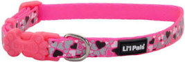 PetSafe Lil Pals Reflective Dog Collar - Pink with Hearts - £6.33 GBP