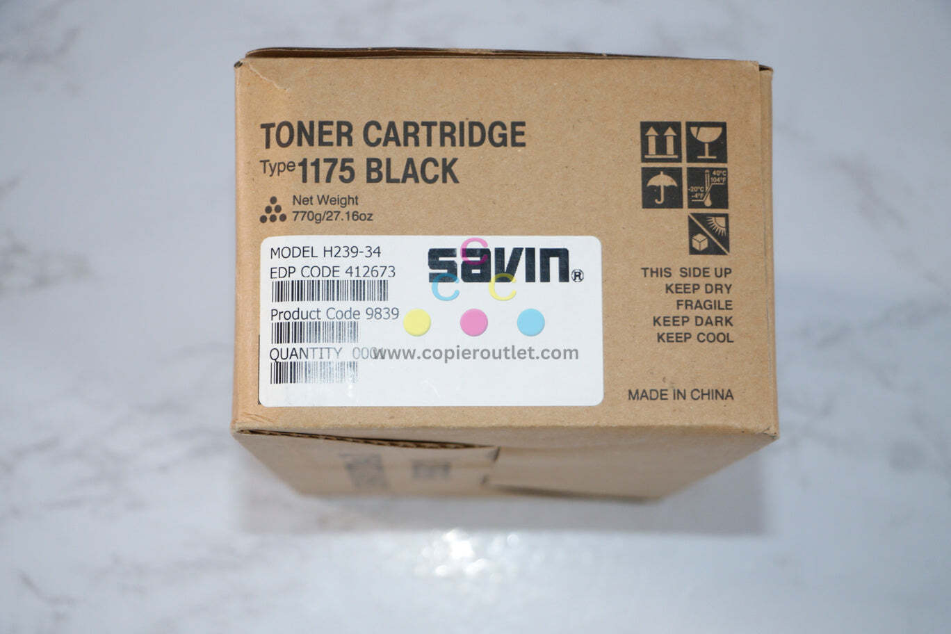 New OEM Ricoh AC104 Black Toner Cartridge Type 1175, 412673, H239-34 - $31.68