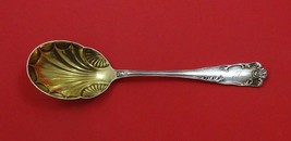 Cellini by Frank Smith Sterling Silver Preserve Spoon Gold Washed 7 1/8&quot; - £123.86 GBP