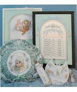 1989 Baby Cuddles &amp; Snuggles Cross Stitch Grandma &amp; Pa Bunnies Bear Patt... - £10.19 GBP