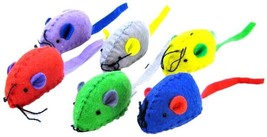 Spot Felt Mice with Catnip Cat Toy - 6 count - £7.38 GBP