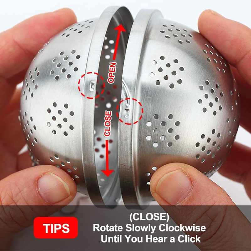 Spice Ball Extra Large for Cooking, Seasoning Ball, Spice Infuser, Tea Ball Filt Item image 5