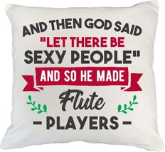 Make Your Mark Design God Said Let There Be Sexy People. Flute Player&#39;s White Pi - £19.75 GBP+
