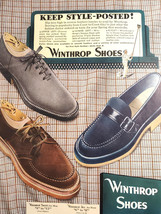 1948 Original Esquire Art Ad Advertisement Winthrop Shoes Old Thompson W... - £5.08 GBP